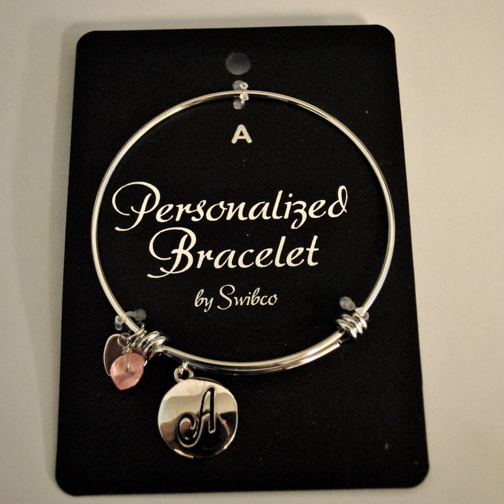 NWT Swibco Personalized A Bracelet
